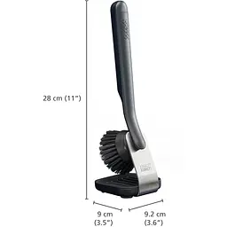 Щітка для миття посуду Joseph Joseph Core з металевою підставкою 28x9.2x9 см (6500010) - мініатюра 7
