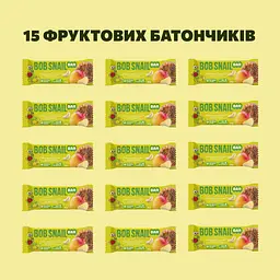 Уцінка. Фруктово-горіховий батончик Bob Snail Яблуко-Манго-Кеш’ю-Кріспи Кіноа 35 г x 15 шт. - мініатюра 2