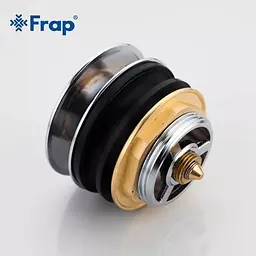 Донний клапан, автомат, 1 1/2", хром Frap F63, Хром - мініатюра 4