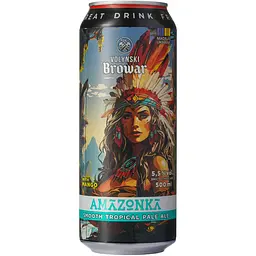 Пиво світле нефільтроване Волинський Бровар Amazonka 0.5 л - мініатюра 2