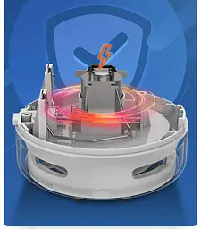 Мініпилосос для прибирання столу Xiaomi Deli Desktop Cleaner чорний - мініатюра 6