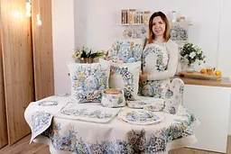 Скатертина овальна великодня на стіл 160х180 см (039156) - мініатюра 3