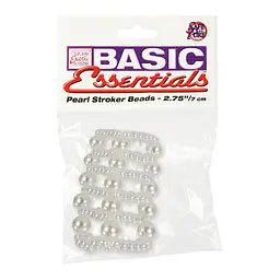 Насадка на пеніс CalExotics Basic Essentials Pearl Stroker Beads 7 см білий - мініатюра 3