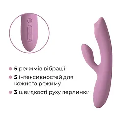 Смарт вібратор-кролик з перлинною стимуляцією точки G Svakom Trysta Neo - мініатюра 4