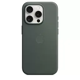 Чохол CasePro FineWoven Case with MagSafe Evergreen для iPhone 15 Pro Max - мініатюра 4