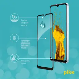 Скло захисне Piko Full Glue Xiaomi Poco C50 Black (1283126589676) - мініатюра 4