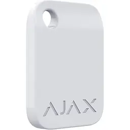 Брелок для керування охоронною системою Ajax Tag White 10шт (000022794) [165125] - мініатюра 2
