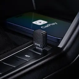 Адаптер CarPlay HOCO HU3 Tony car wireless CarPlay adapter Black (6942007673310) - мініатюра 7