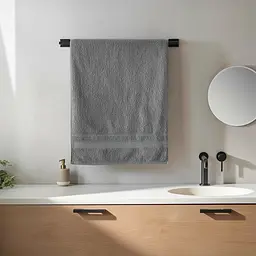 Банний рушник 70x140 см котоновий сірий Colorful Home - мініатюра 2