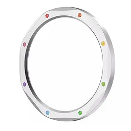 Безель металевий Sikai для смартгодинника Xiaomi Watch S3/S4 Silver-multicolor + захисне скло - мініатюра 5