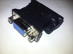 Перехідник 2E штекер DVI 24 + 5 гніздо VGA пластик - мініатюра 2