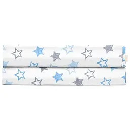 Євро простирадло Cosas Stars 220х240 см (StarsClear_GreyBlue_240s)