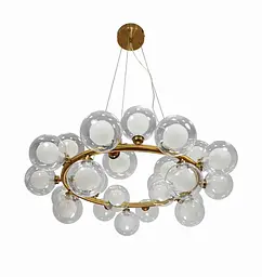 Люстра молекула кільце з кулями Levistella 761J2029-25 BRZ+CLWH