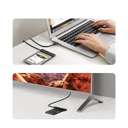 Перехідник Ugreen USB 3.0 Type-A SATA III F CM321 чорний - мініатюра 4