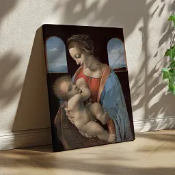 Інтер'єрна картина Мадонна Літта, Леонардо да Вінчі, Leonardo da Vinci, The Litta Madonna, 60×45 см (id6759) - мініатюра 2