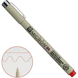 Лінер Pigma Micron (0.4) 0.4 мм Червоний Sakura