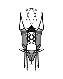 Корсет Obsessive Dominna otwarte 2XL/3XL (чорний) - мініатюра 6