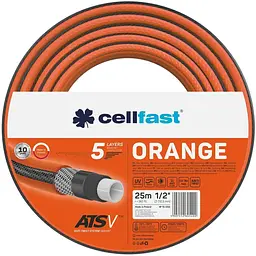 Шланг садовий Cellfast Orange 5 шарів, до 24 бар 1/2'' 50 м (15-003)