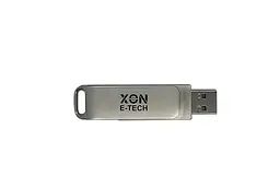 Флеш-накопичувач XON FlashDrive DuoConnect 128GB (USB 2.0 + USB Type-C) Сірий (FX2DR128MS 7614) - мініатюра 2