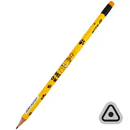 Набір олівців графітних з гумкою Kite Garfield тригранні 36 шт. (GF26-046)