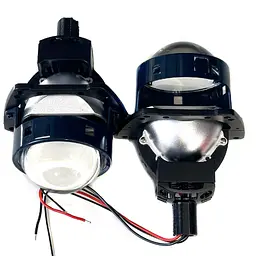 Автомобільні BI-LED лінзи D3" дюйма D76 мм A1 60 / 70Вт 5500К 2 шт. - мініатюра 2