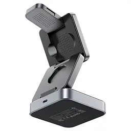 Бездротовий зарядний пристрій ACEFAST E20 desktop 3-in-1 wireless charging holder Black (6974316283478) - мініатюра 3