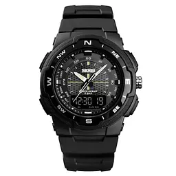 Наручний годинник чоловічий Skmei 1454 Black - Black (12383)