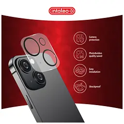 Скло захисне Intaleo Camera Lens Apple Iphone 15 Plus Black (1283126576850) - мініатюра 3