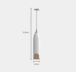 Капучинатор Milk Frother електричний для молока Чорно-білий - мініатюра 2