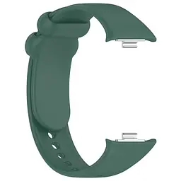 Силіконовий ремінець для фітнес браслетів Xiaomi Mi Band 8 Pro/9 Pro Redmi Watch 4/5, Silicone, dark green, зі зручною застібкою, на фітнес трекер та смарт годинник, ArmorStandart (ARM73970) - мініатюра 4
