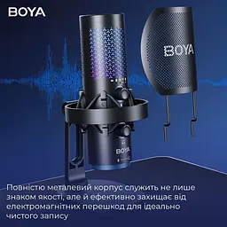 Мікрофон Boya K5-02 RGB Black K5-02) - мініатюра 10