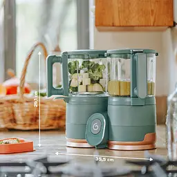 Блендер-пароварка Babymoov Nutribaby Glass зелений (A001132) - мініатюра 7