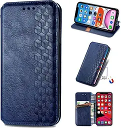 Чохол-книжка GETMAN Cubic Cover Case для Xiaomi Redmi Note 11/11S Blue [85614] - мініатюра 3