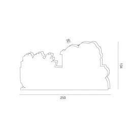 Іграшка світлодіодна MBM My Home Новорічний Потяг 25х13.4х2.6 см (DH-NY-84 COLOR) - мініатюра 4