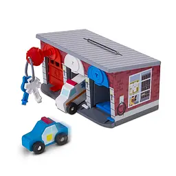Ігровий набір Melissa&Doug Гараж рятувальних машин з ключами (MD4607) - мініатюра 2