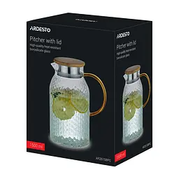 Глечик з кришкою Ardesto Dew 1.5 л (AR2615BPG) - мініатюра 3