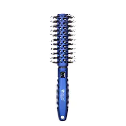 Щітка-брашинг для волосся кругла продувная Salon Professional 9512 G, Синя
