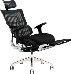 Офісне крісло GT Racer чорне (X-802L Black (W-21 B-41)) - мініатюра 5