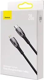 Кабель Baseus Glimmer Series Fast Charging Cable Type-C to Lightning 20W 2m CADH000101 Black - мініатюра 5