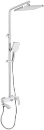 Душова система універсальна Qtap Swan Cascada Chrome/White з виливом QTSWA111CRW45570