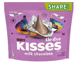 Шоколадні цукерки Hershey's Milk Chocolate Tie Dye Kisses 298 г