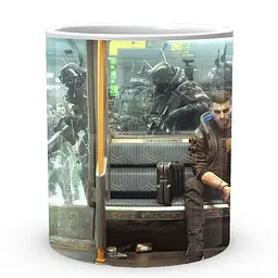 Кухоль GeekLand Cyberpunk 2077 Кіберпанк 2077 Ві CY 02.604 330 мл білий - мініатюра 2