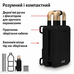 Вафельниця та сендвічниця 2в1 ADE чорна з тефлоновим покриттям (KG2138-3) - мініатюра 3