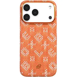 TPU+PC чохол Blueo Gilded Tactile Woven with Magnetic Fit для Apple iPhone 17 Pro (6.3") Orange - мініатюра 4
