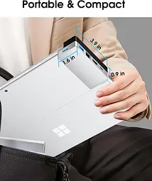 Хаб 6-в-1 для Surface Pro 9 з HDMI 4K, LAN, USB 3.0, PD 100W - мініатюра 3