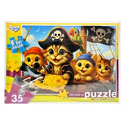 Дитячі м'які пазли "Пухнасті пірати" Danko Toys S35-11-06, 35 елементів