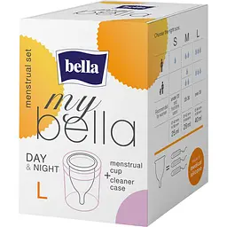 Менструальна чаша my Bella та контейнер для зберігання та чищення large