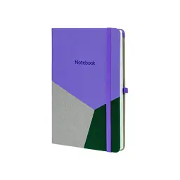 Книга записна Optima Combi-4 А5, тверда обкладинка, гумка, лінія (O20125-04)