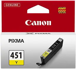 Картридж струменевий CLI-451Y XL (Yellow) PIXMA MG5440/MG6340 Canon teh0018694 - мініатюра 2