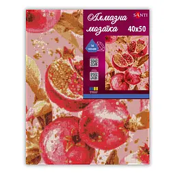Алмазна мозаїка Santi Золотий гранат, 40x50 см на підрамнику (956059) - мініатюра 2
